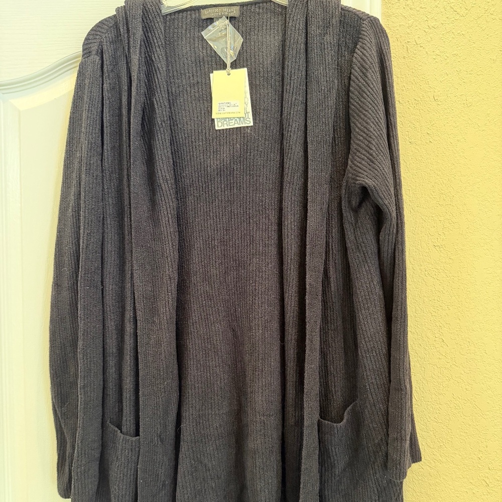 Barefoot Dreams cardigan with hood